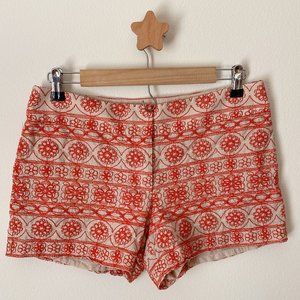 Ann Taylor LOFT Embroidered Cotton Shorts